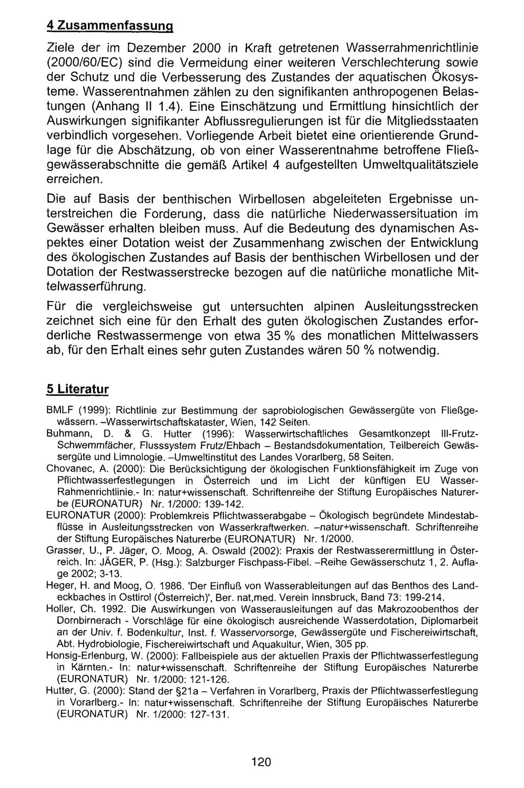 4 Zusammenfassung Amt der Tiroler Landesregierung, Abteilung Umweltschutz; download www.zobodat.