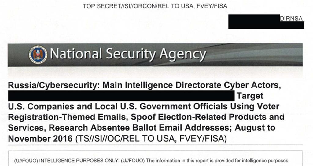 Praxisbeispiel NSA Whistleblowerin Reality Leigh Winner The Intercept erhält NSA Dokumente zu einer möglichen Wahlmanipulation Veröffentlichung der Scans der