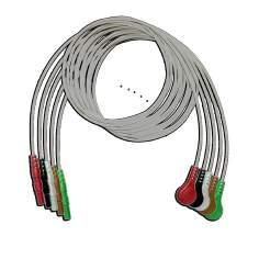 07.06 Langzeit-EKG Adapterleitungen mit Druckknöpfen zu: 1-6-S1,5 60 cm