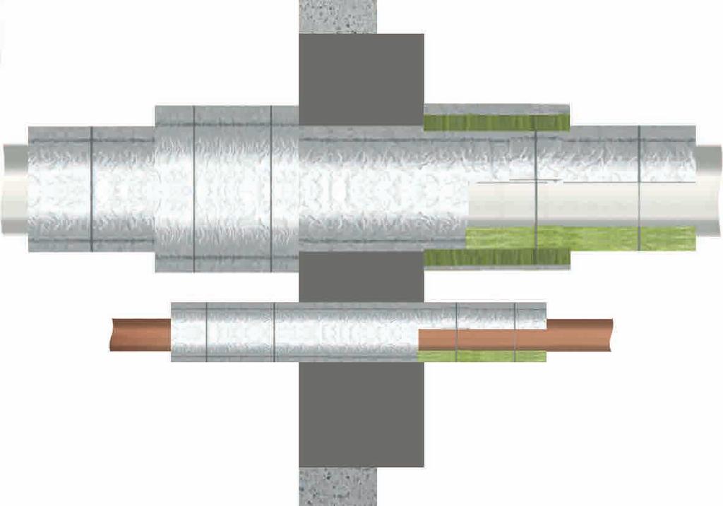 5.8 Nichtbrennbare Rohre 5.8.1 Streckenisolierung aus Mineralfasermatten oder -schalen An nichtbrennbaren Rohren müssen Streckenisolierungen aus Mineralfasermatten oder -schalen angeordnet werden.