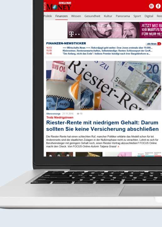 FOCUS-MONEY ONLINE DIE FINANCE-COMMUNITY FOCUS-MONEY Online... - ist eines der größten Wirtschafts- und Finanzportale im deutschen Web.