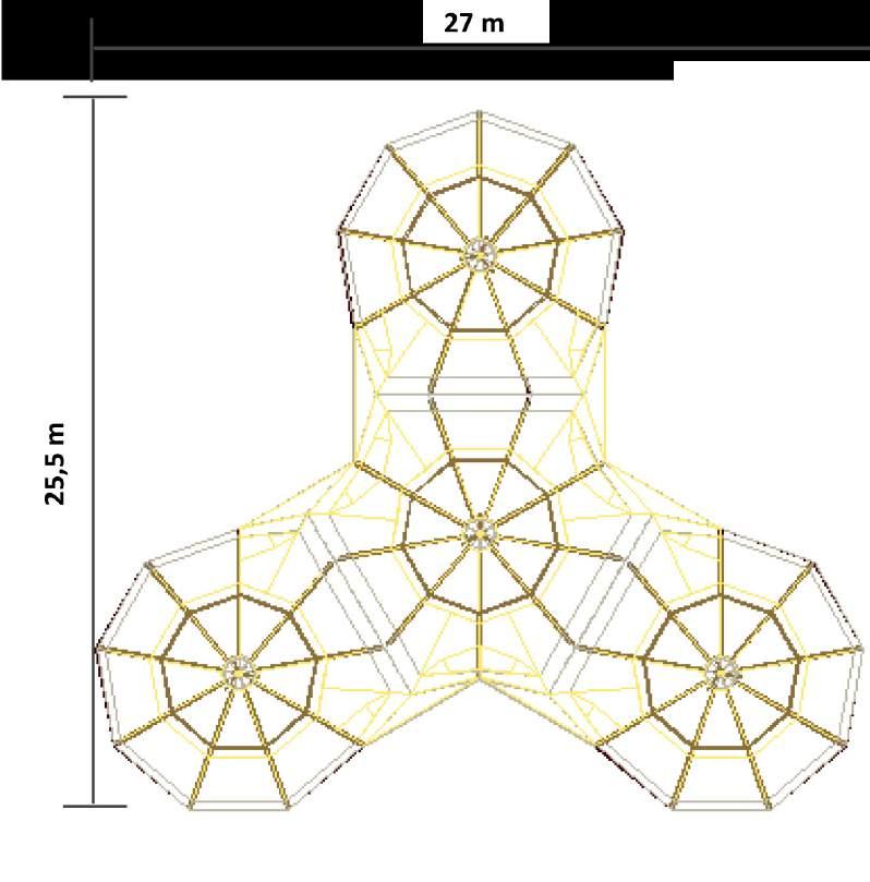 Riesenhut-Tipis 1 einzelnes Riesenhut-Tipi