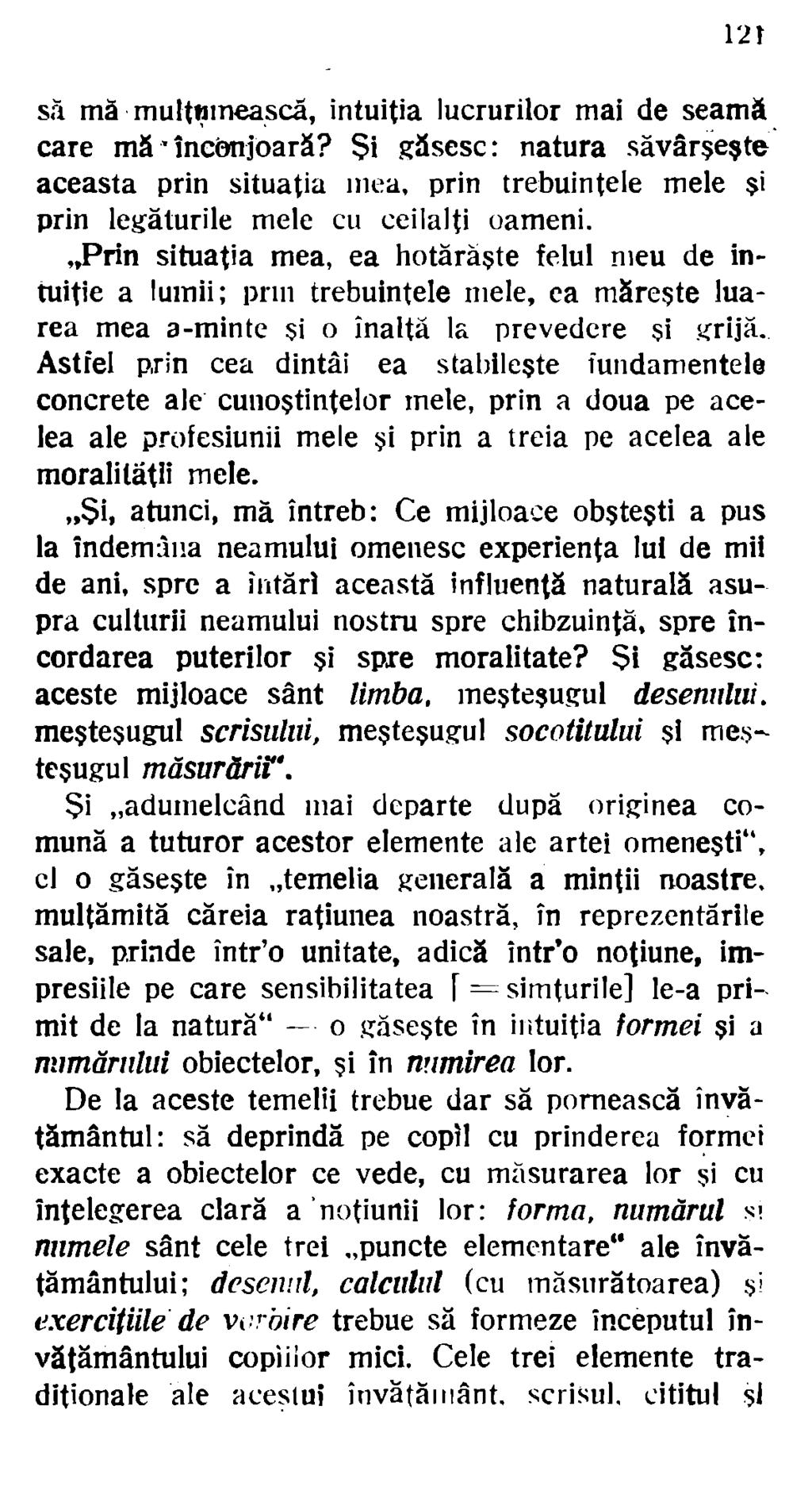 l2t sf1 mă multt;imea.scă, intuiţia lucrurilor mai de seamă care mă încanjoară?