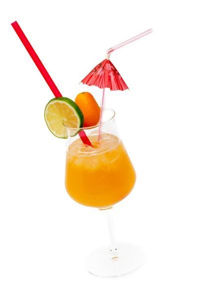 er Irrweg Tequila, 2 cl Lime Juice, 1 cl Limonensaft, 2 cl Orangensaft, 3 cl in ein Longdrinkglas geben, Tequila, Lime Juice, Limonen- und