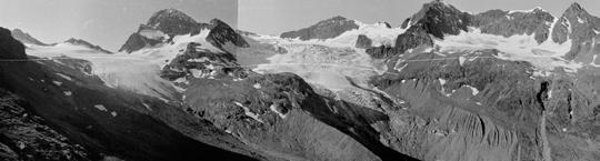 Ötztaler Alpen Die Gletscher der Ötztaler Alpen werden von mehreren Messteams betreut, deren Arbeitsgebiete einander z. T. überlappen.