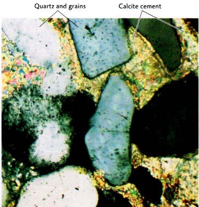 3 Definition: Zementation/Zement Zementation: Ausfällung oder Zusatz von neuen Mineral-Zementen und Sedimentpartikeln. (Grotzinger und Jordan, 2010, S.