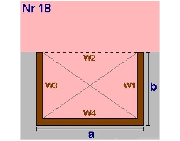 gegen getrennte W OG1 Rechteck a = 3,90 b = 0,50 lichte Raumhöhe = 2,50 + obere Decke: 0,28 => 2,78m BGF 1,95m² BRI 5,42m³ Wand W1 1,39m² AW01 Außenwand Wand W2-10,84m² AW01 Wand W3 1,39m²