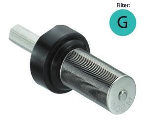 Spalt-Filtereinsätze Spaltfilter Spaltfiltereinsätze für manuelle und automatische AirCoat-Pistolen. z.b. GM 4100 und GM 5000EAC. Filtertyp G mit Nominaldruck 250 bar.