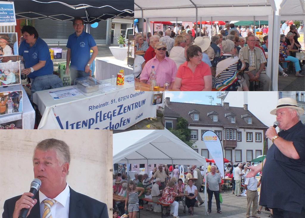 Seniorenfest auf dem Ludwigsplatz in Worms (11.08.2012) Es war mal wieder soweit, das Seniorenfest auf dem Obermarkt stand vor der Tür. Auf dem Obermarkt?