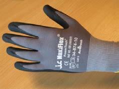 MARIGOLD NITROTOUGH N110. Lightweight and sensitive supported nitrile glove. Nylon interlock liner for ergonomic fit. MARIGOLD NITROTOUGH N110.