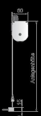 R - 1281 (weiß) Beschwerungsstab außenliegend aus Aluminium, 23 x 10 mm mit Aluminium-Endkappen (alternativ ohne Mehrpreis) Art. Nr.