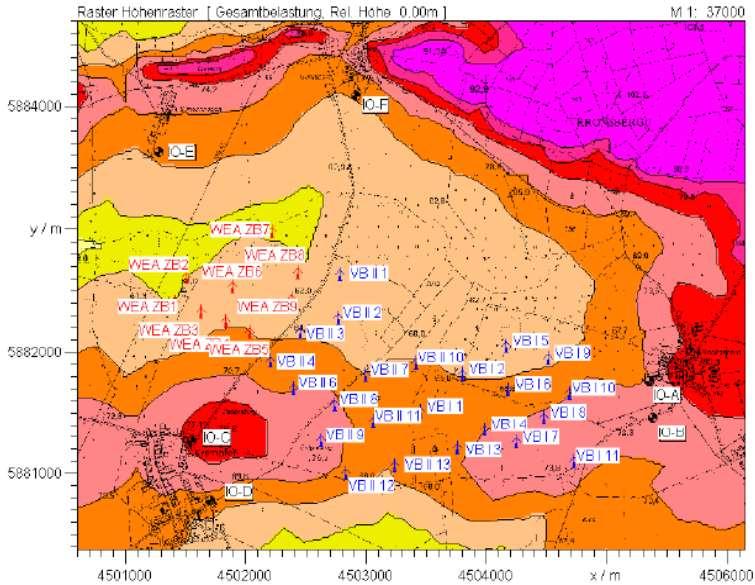 Anforderungen Schallemmissionsund Schattenwurfprognose Topographische Karten Höhenmodell Höhenlinien oder Rasterdaten Luft