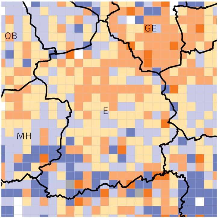 3 Kleinräumige Auswertungen über Rasterdaten In Nordrhein-Westfalen standen adressscharfe Einzeldaten aus dem Zensus und der GWZ im Nachgang der Erhebungen ausschließlich Gemeinden mit abgeschotteter