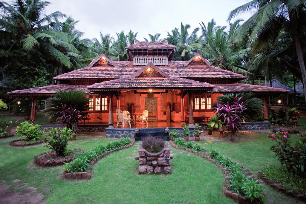 SOMATHEERAM AYURVeDIC Health RES Beispiel Interieur Kerala Deluxe Kerala Häuser Kerala-Häuser waren im alten Indien die