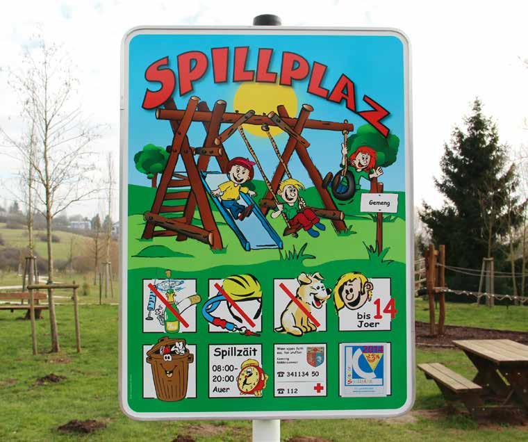 14 AKTUELLE BAUPROJEKTE / PROJETS EN COURS Spielplätze mit Label «Sécher Spillplaz» ausgezeichnet In der Gemeinde Niederanven gibt es momentan 18 öffentliche Spielplätze zuzüglich eines Dirttracks.