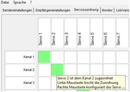 Dieses kann für jeden Kanal separat geschehen.