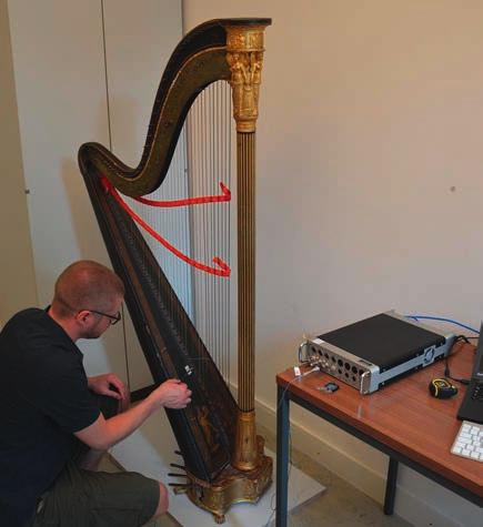 Vibroakustische Messungen an der Erard-Harfe Nr. 2631 aus dem Deutschen Museum.