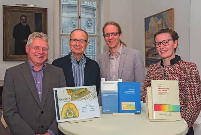 Die Preisträger/-innen des Publikationspreises 2016 des Deutschen Museums (s. S. 104): Dr. Frank Dittmann, Prof. Dr. Jürgen Teichmann, Dr. Benjamin Mirwald, Julia Bloemer (v. l. n. r.). Caterina Schürch (M.