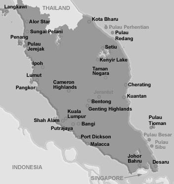 Unsere Reiseroute: Einmal Quer durch Malaysia!