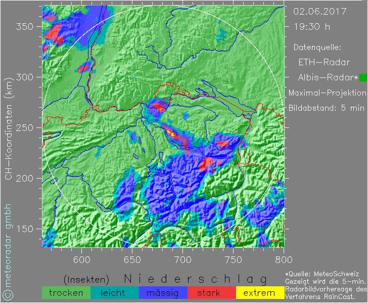 Alle Anzeichen von Gewitter haben sich bislang in Wohlgefallen aufgelöst.