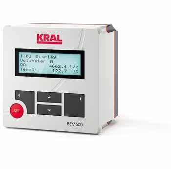 Anzeige-Elektronik BEM Für die optimale Nutzung des Funktionsumfangs unserer Messgeräte Auf KRAL Durchflussmessgeräte abgestimmt.
