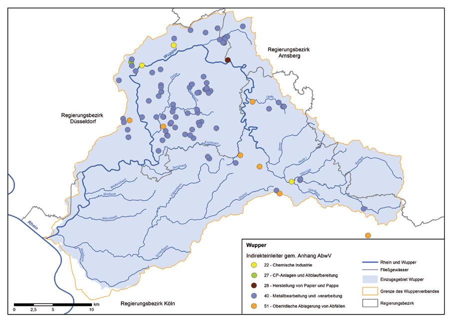 373 Abwasserbelastungen in den Teileinzugsgebieten in Nordrhein-Westfalen Kapitel 12 Karte 12.