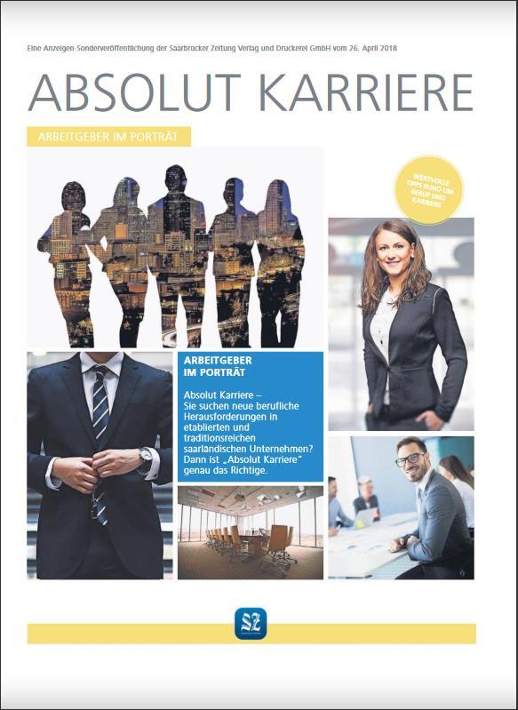 Absolut Karriere Unternehmen aus dem Saarland stellen sich als attraktive und zukunftssicherer Arbeitgeber vor.