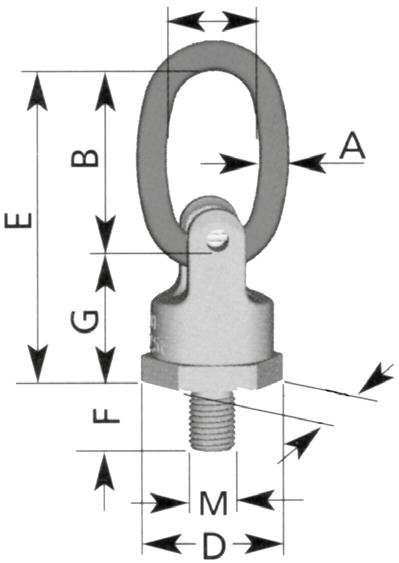 Wirbelböcke mit Ovalglied für direkten Kettenanschluss Lifting points with oval ring for direct chain connection TH 60 R TH 60 R / M20 c a l1 e b g SW M d CAD M Tragfähigkeit [t] Lifting capacity [t]