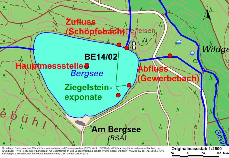 Abb. 3-22: Tiefenkarte Bergsee. Abb.