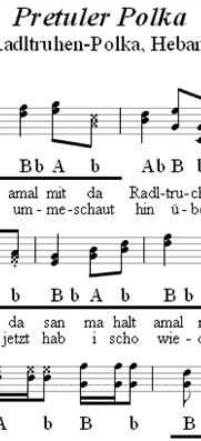 wird es in drei verschiedenen Fassungen geben: 1. und 2. Stimme (wenn passend: 3. Stimme), Griffschrift für die Harmonika und Bassbegleitung.