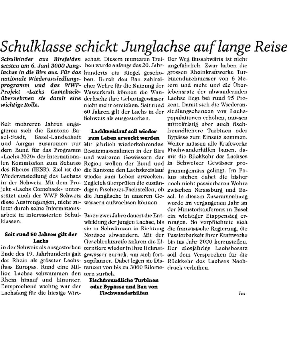 Datum: 20.06.2014 Bericht Seite: 1/26 Baselland Woche 4410 Liestal 061 901 10 39 www.basellandwoche.