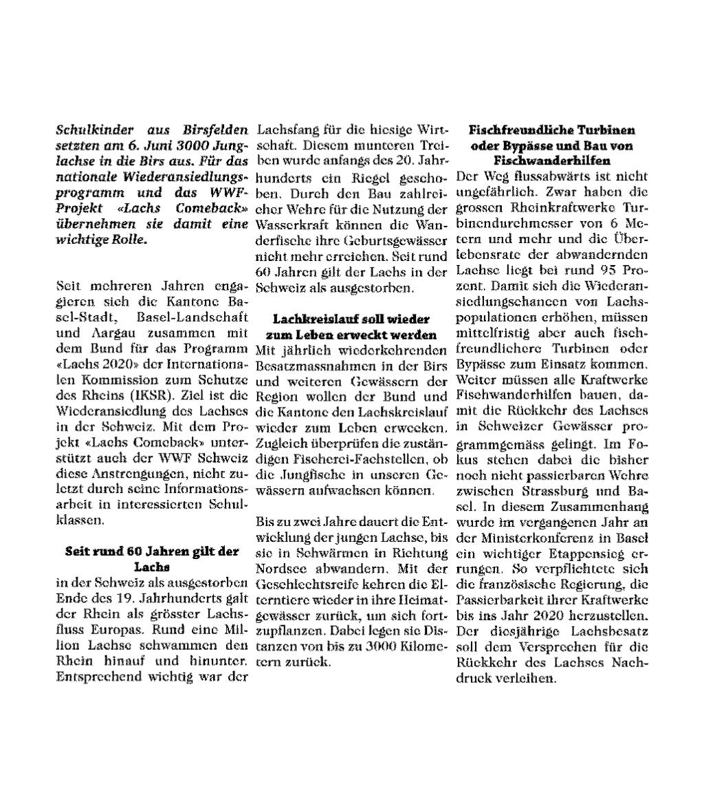 Datum: 20.06.2014 Bericht Seite: 4/26 Baselland Zeitung 4612 Wangen b. Olten 061 902 00 15 www.basellandzeitung.