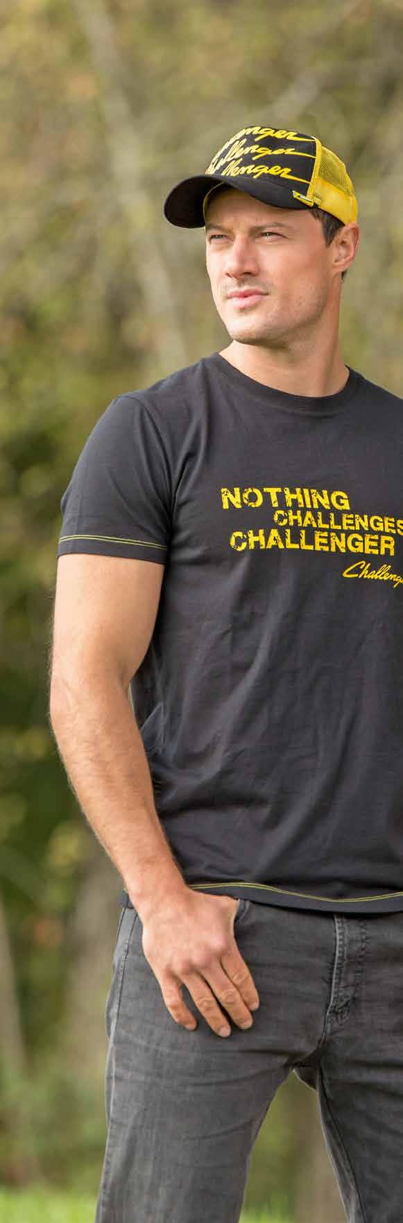 CHALLENGER KLEIDUNG 11 [04] [05] 04 CHALLENGER-CAP, TRUCKER Trendige Trucker-Cap mit gelben