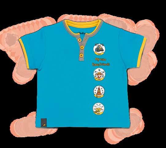 14 BABY UND KINDER [01] 01 BABY-T-SHIRT Baby-T-Shirt mit Knopfleiste (3