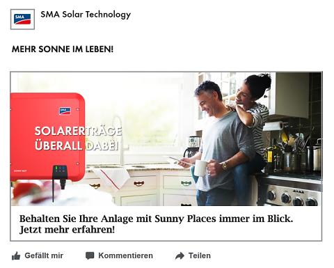 Places oder Aktionen wie die Facebook-Kampagne für den Sunny