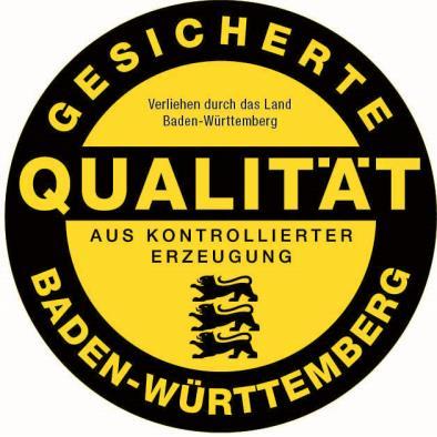 Qualitätszeichen Baden-Württemberg Gesicherte Qualität Arbeitsanleitung für die neutrale Kontrolle