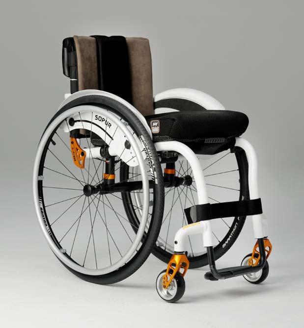 Rollstuhlkomponenten Rollstühle:. Schiebegriffe 2. Rückenbespannung 3. Seitenteil 4. Sitzbespannung 5. Fußraste 6.
