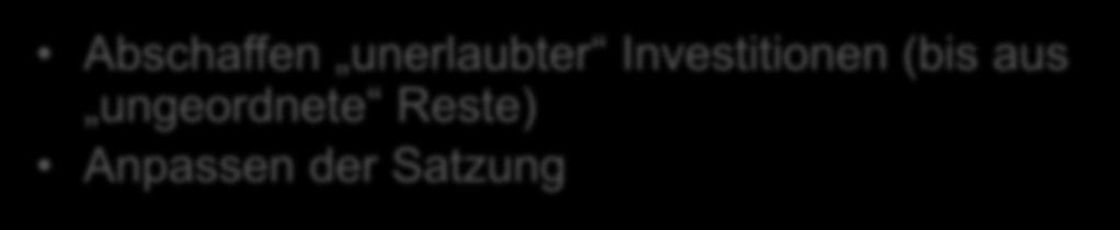 Anlagen ( 2 Abs. 4b Nr. 3 KAGB) Andere Anlagen sind grundsätzlich nicht erlaubt bzw.