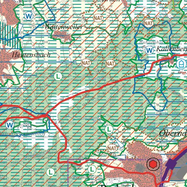 WN-18 Jux Rudersberg Wertung und Beschlussvorschlag: Vorranggebiet WN-18 - Das Vorranggebiet WN-18 liegt im Landschaftsschutzgebiet.