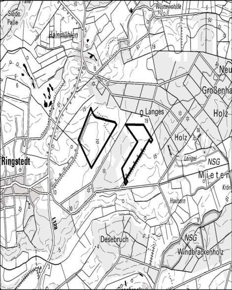 05.06.2015 Seite 178 34 b. Ringstedt (bauleitplanerisch gesicherter Bereich) 1. Allgemeine Informationen Kartenausschnitt (M. 1:50.000) 1.1 Kreis Landkreis Cuxhaven 1.