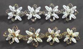Perlen/glass stone, pearls 0-champagner, 95-weiß-silber/white-silver,