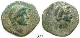 grüne Sandpatina, ss+ 350,- THRAKIEN, PHILIPPOPOLIS 371 Elagabal, 218-222 Bronze 18 mm 218-222. 4,91 g. Drapierte und gepanzerte Büste r.
