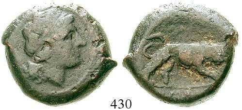 348/1; Syd.705. dunkle Tönung, f.ss 110,- 436 Q. Antonius Balbus, 83-82 v.chr. Denar, serratus 83-82 v.chr., Rom.