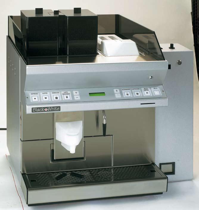 Patentiertes Heissmilch-System CTM mit Milk Foamer 2,5 l integriert Kaffee, Heisswasser, Milch (2,5 l) Mühle1 und Pulvereinwurf (für Koffeinfrei etc.