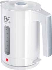 Wasserkocher Easy Auqa Top Dampfstoppautomatik, automatische Endabschaltung, Überhitzungsschutz, Lift-switch-off, Farbe: Weiß/Edelstahl Inhalt: 1,7 l Werkstoff des
