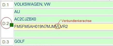 Anlage- 5d Seite : 24 / 30 B43) An Achse 2 ist die Halteklammer der ABS Steuerleitung so zu verlegen, dass ein Mindestabstand von 5 mm zur inneren Reifenflanke vorhanden ist.