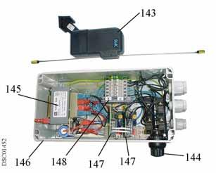 transmitter + battery transmetteur + batterie 142 Leuchtmittel 5,2V 0,85 A OSRAM 1 lamp lampe à incandescence 143 Empfänger 991072 1 receiver receiver