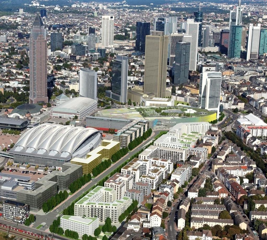 Development Europaviertel, Frankfurt STADTQUARTIERSENTWICKLUNG Großflächige Stadtquartiersentwicklung mit gemischter Nutzung weitgehend abgeschlossen (noch zwei zu verwertende Grundstücke) 1