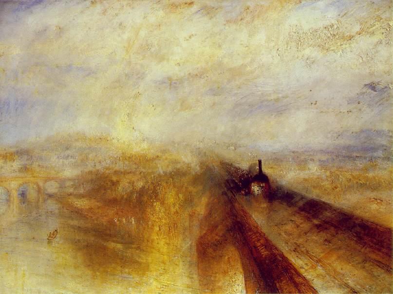 William Turner, Rain, Steam, and Speed, 1844, Öl auf L, 90.8 x 121.