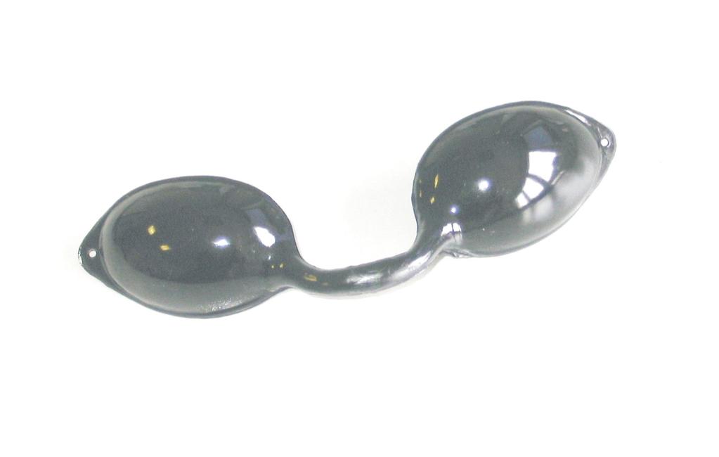 Solarienschutzbrille liegen 40cm Gummiband bei.
